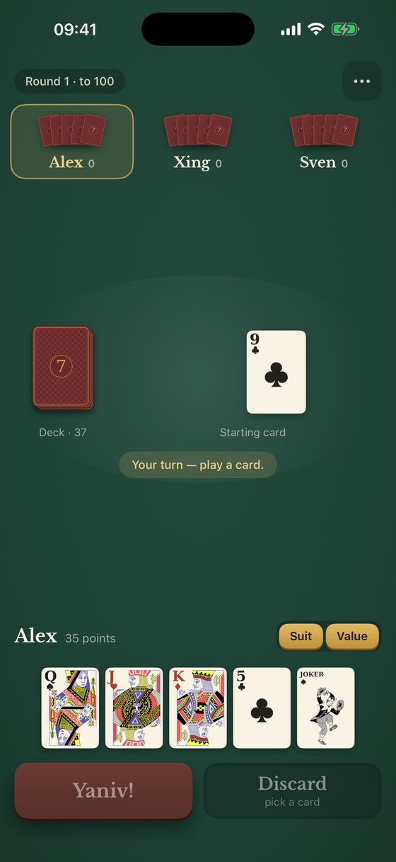 A game with the Classic deck